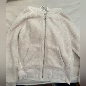gap sherpa zip up sweatshirt- size xs